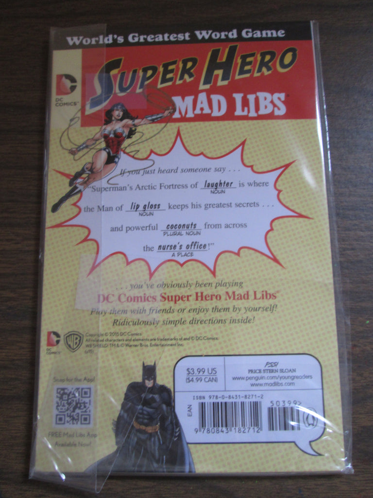 Super Hero Mad Libs DC Comics Fun Stuff Super Store