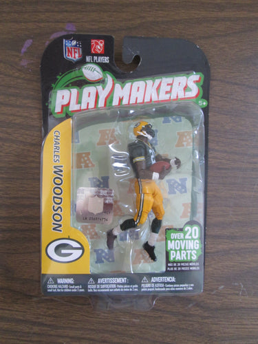 NFL Playmakers Charles Woodson Green Bay Packers Action Figure with over 20 moving parts