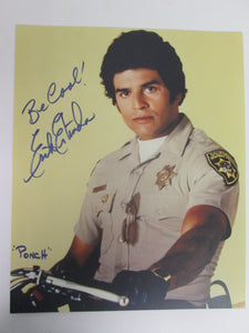 Erik Estrada "Ponch" Chips Signed Color Photo