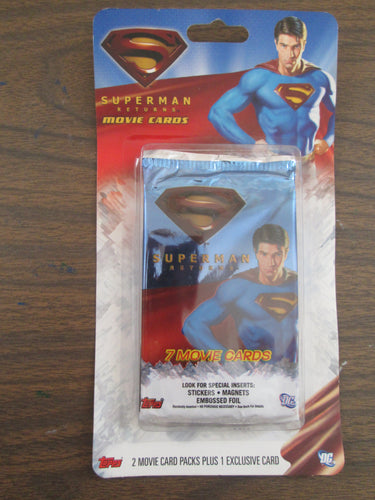 Superman Returns Movie Cards Topps 2 Packs Sealed