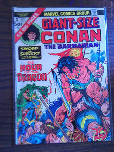 Giant-Size Conan The Barbarian #1 - 5 Complete Set 1974/75