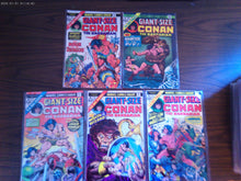Giant-Size Conan The Barbarian #1 - 5 Complete Set 1974/75