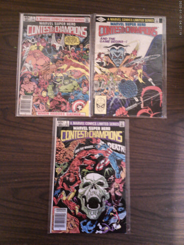 Contest of Champions #1-3 Complete Set 1982