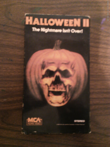 Halloween II The Nightmare Isn't Over VHS 1987