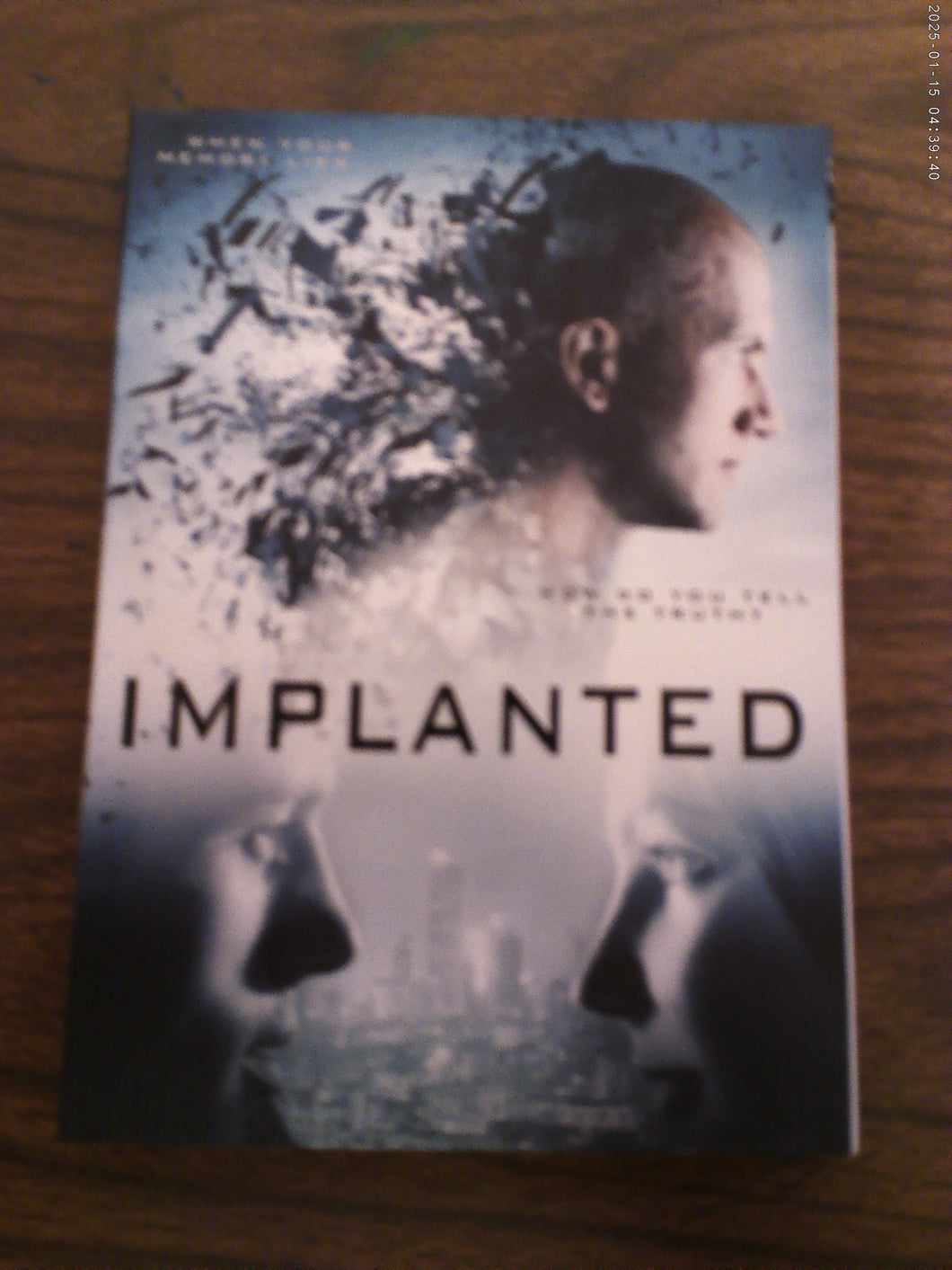 Implanted DVD SEALED with Slip Cover 2016