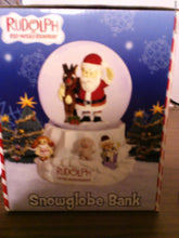 Rudolph The Red-Nosed Reindeer Snow Globe Bank 2003