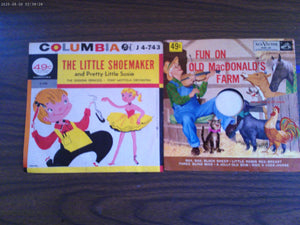 13 Childerns 45 records 10 with original sleeves (See List)