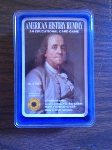 American History Rummy Card Game Complete 1989