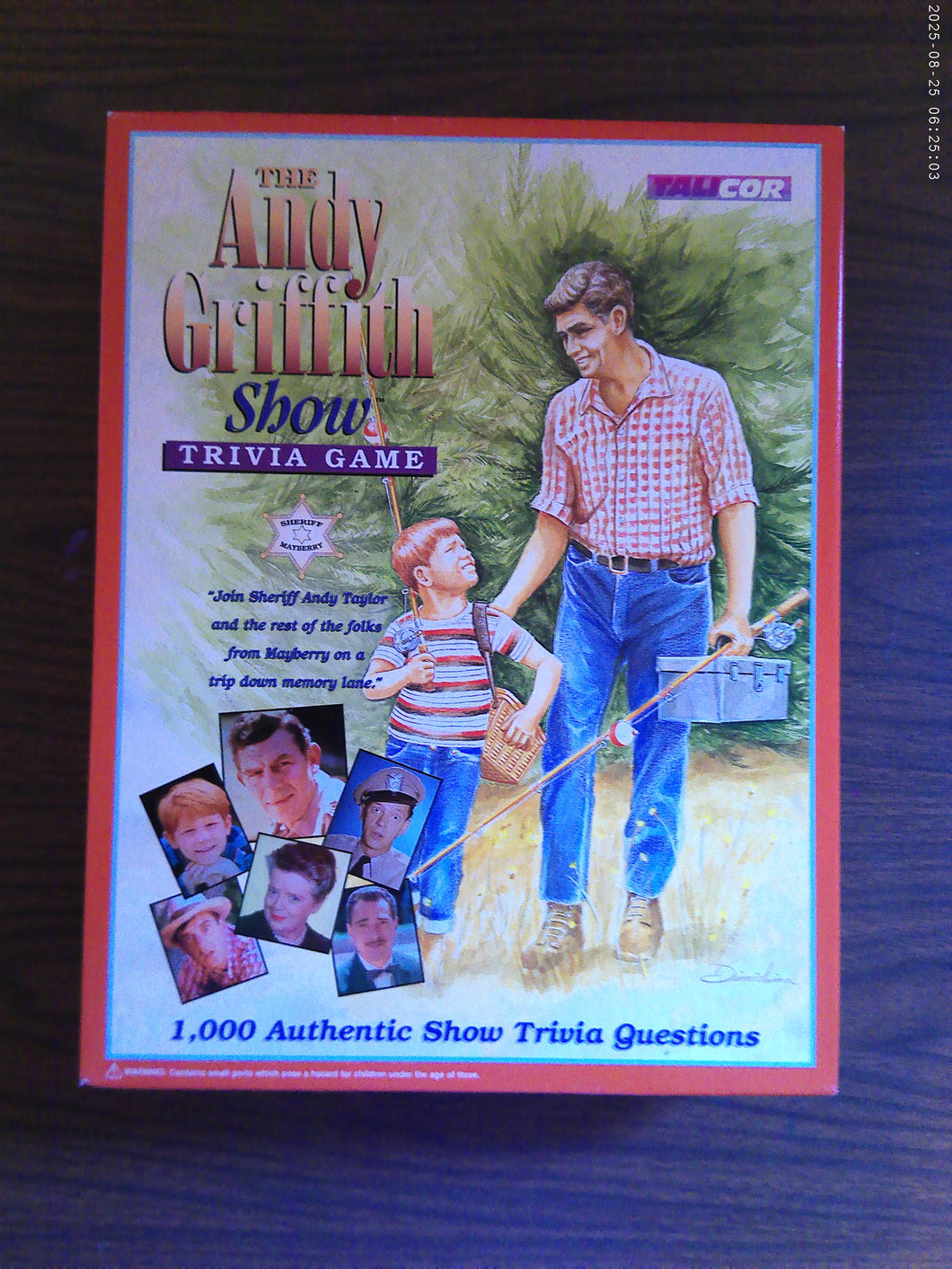 Andy Griffith Show Trivia Game Complete 1998 Never played