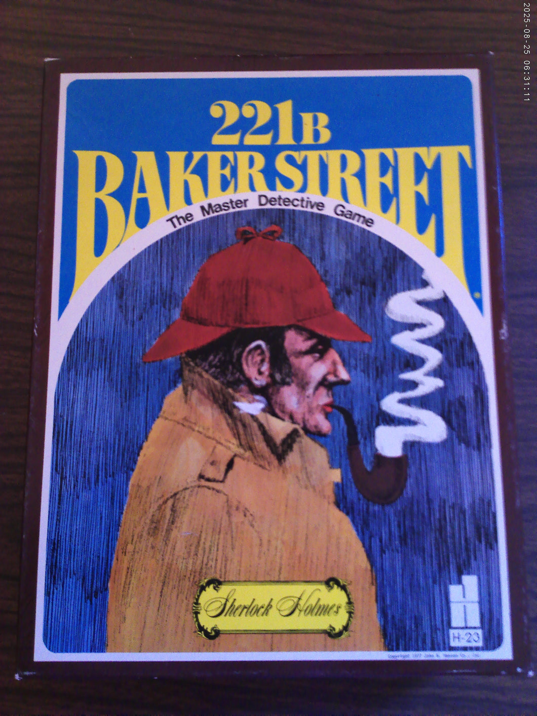 221B Baker Street The Master Detective Game Sherlock Holmes Complete 1977