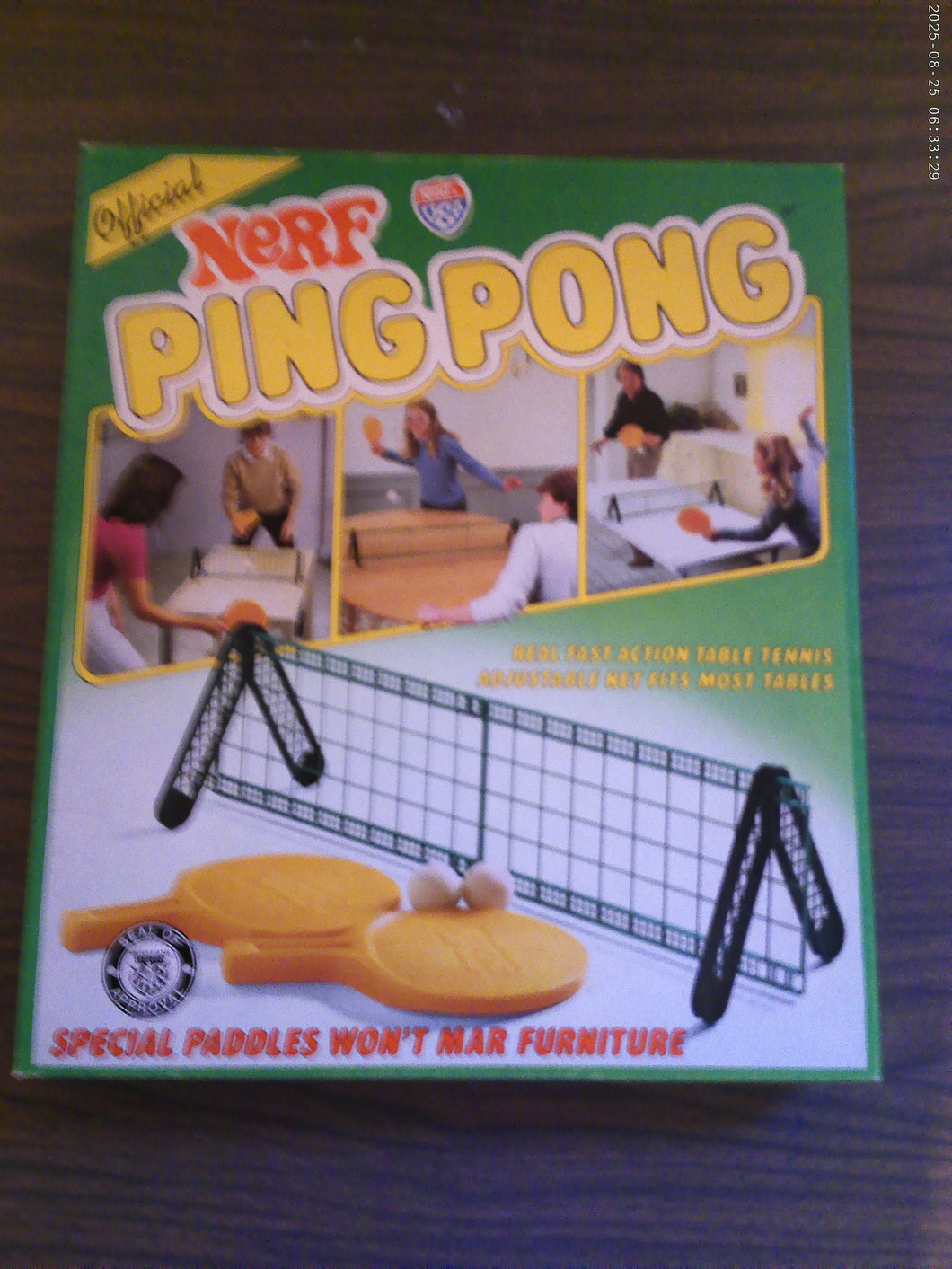 Nerf Ping Pong Game Complete 1982