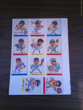 Dover Publishing Reprint Baseball Cards 8 Pages 1977