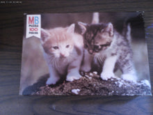 3 Milton Bradley 100 Piece Puzzles - Cats 16x11, White Horse & Tiger Cub 1997
