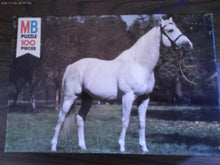 3 Milton Bradley 100 Piece Puzzles - Cats 16x11, White Horse & Tiger Cub 1997