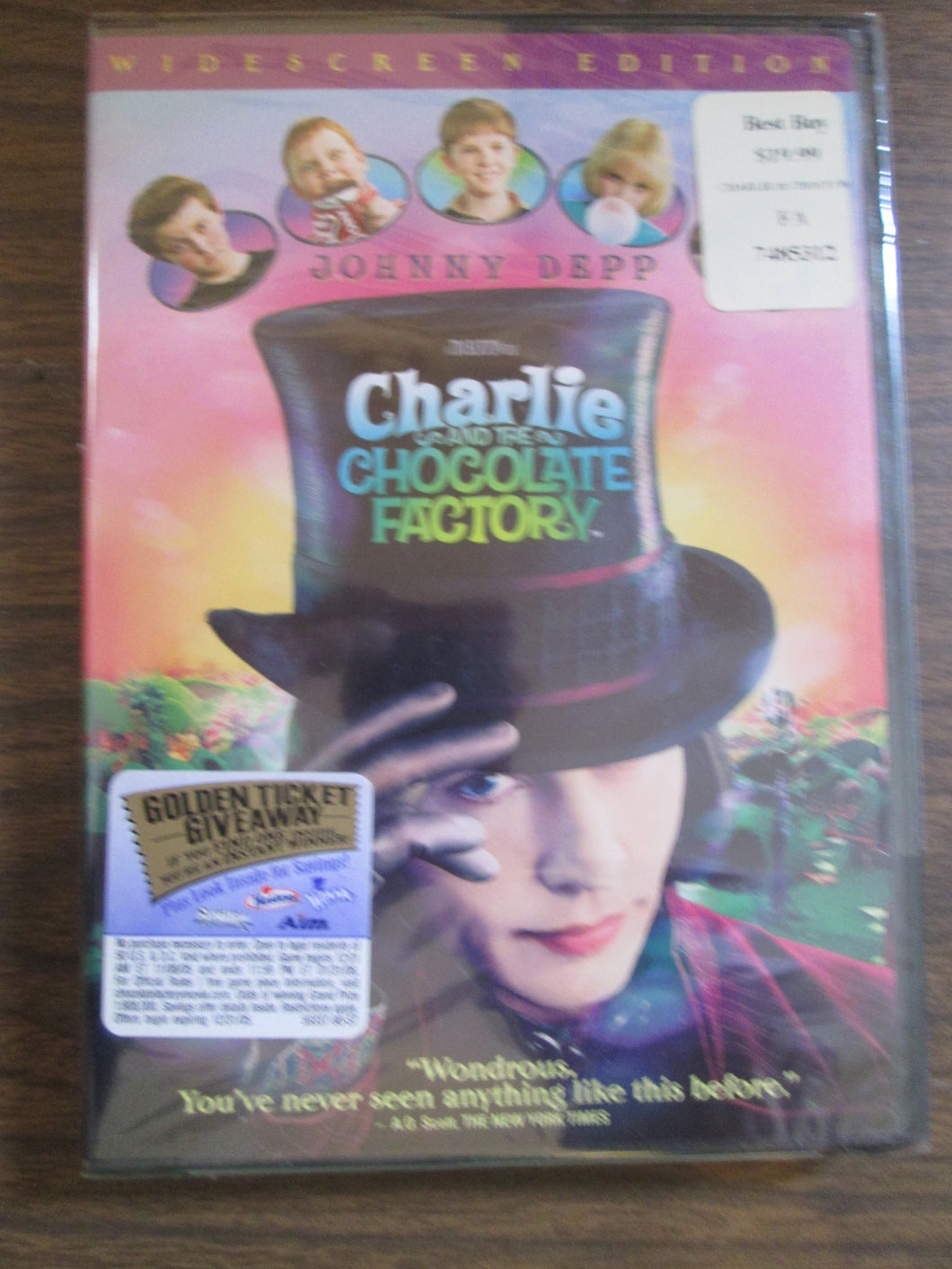 Charlie and the Chocolate Factory SEALED DVD with Johnny Depp 2005