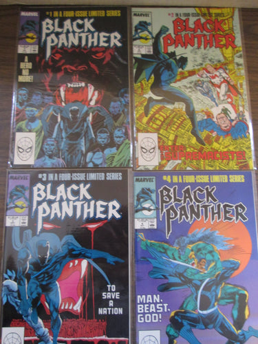Black Panther Complete Set #1-4 1988
