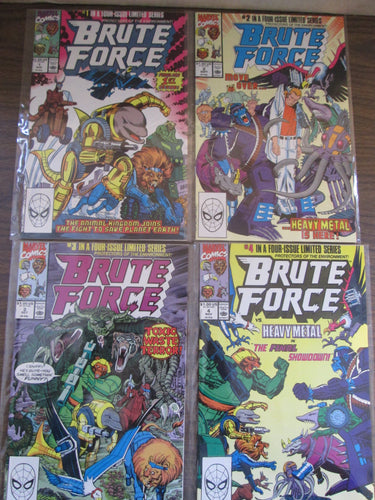 Brute Force Complete Set #1-4 1990