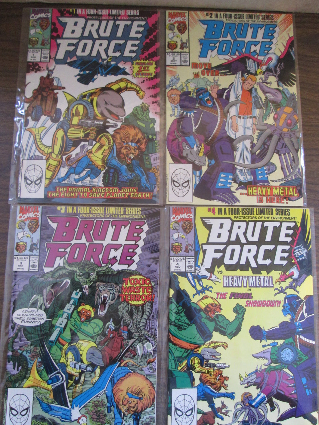Brute Force Complete Set #1-4 1990