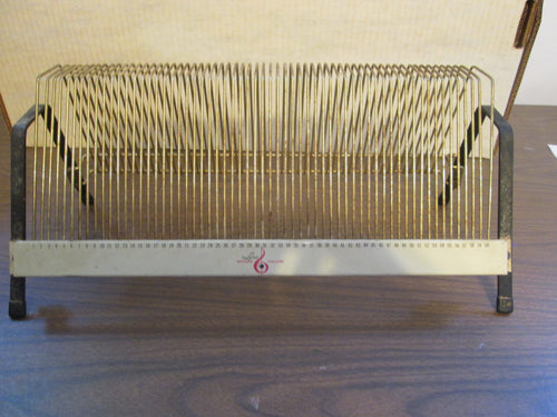 Brass Tabletop Record Holder 331/3 or 45 Holds 60 records with counter