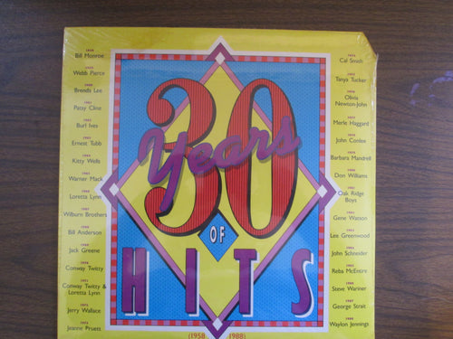 30 Years Of Hits 1958-1988 Country Music Record Album  SEALED
