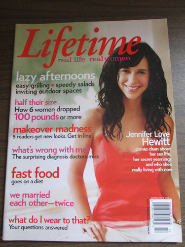 Lifetime Magazine Jennifer Love Hewitt cover June/July 2004 PB