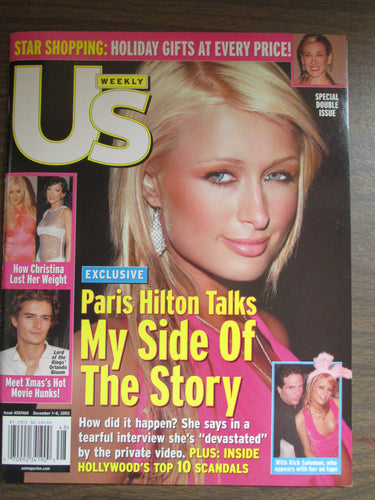 US Weekly Magazine Paris Hillton cover #459/460 Dec 1-8 2003 PB