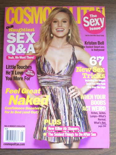 Cosmopolitan Magazine Kristen Bell cover May 2008 PB
