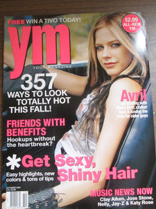 YM Magazine Avril Lavigne cover Oct 2004 PB