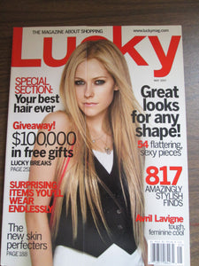 Lucky Magazine Avril Lavigne cover May 2007 PB