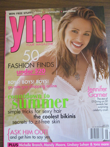 YM Magazine Jennifer Garner cover May 2004 PB