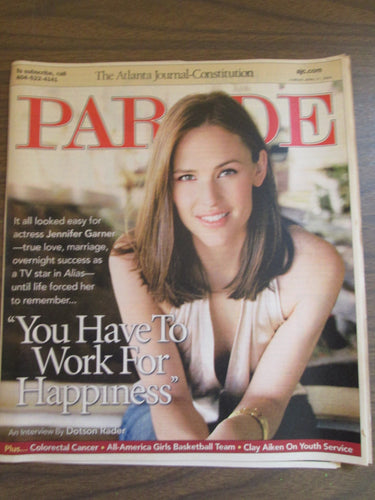 Parade Magazine Jennifer Garner cover Apr 11 2004 PB