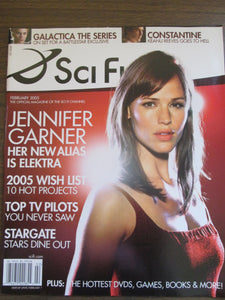 Sci Fi Magazine Jennifer Garner Elektra cover Feb 2005 PB