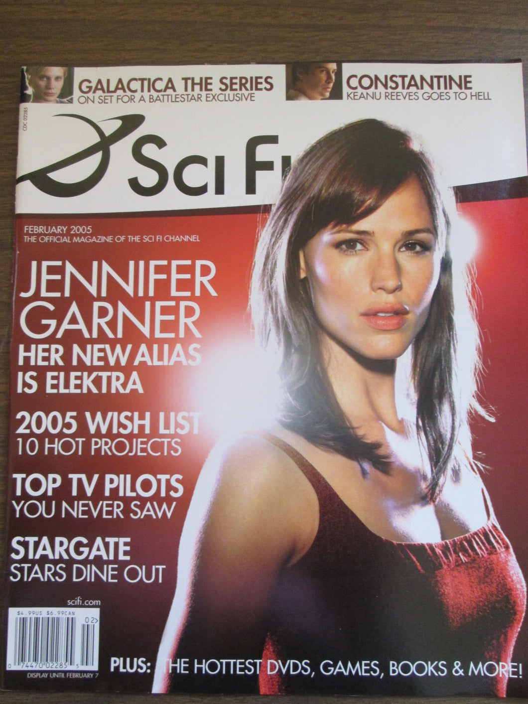 Sci Fi Magazine Jennifer Garner Elektra cover Feb 2005 PB