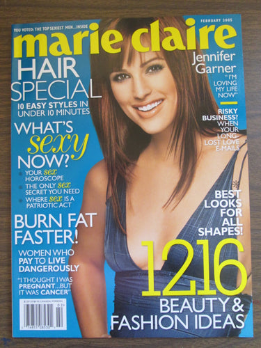 Marie Claire Magazine Jennifer Garner cover Feb 2005 PB