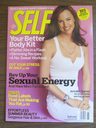 Self Magazine Jennifer Garner cover June 2005 PB