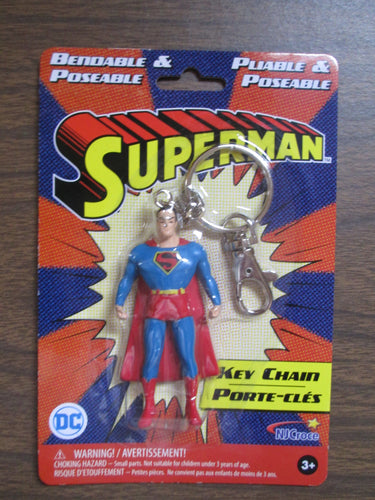 DC Superman Bendable & Posable Key Chain