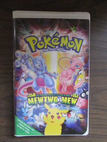 Pokemon The First Movie Mewtwo Vs. Mew VHS 1998