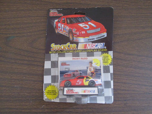 Racing Champions Nascar Stock Car Ricky Rudd w/ collector's card and display stand