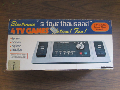 Electronic S four thousand 4 TV Games with 2 detachable remote player controls