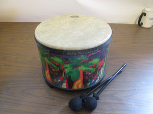 Remo Kids Floor Tom with Mallets Fabric Rain Forest 10"