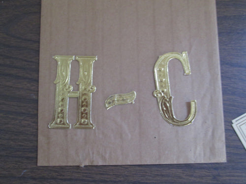 2 Book Marks and letters H - C