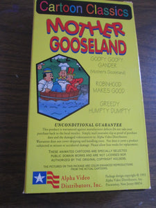 Cartoon Classics Mother Gooseland VHS 1995