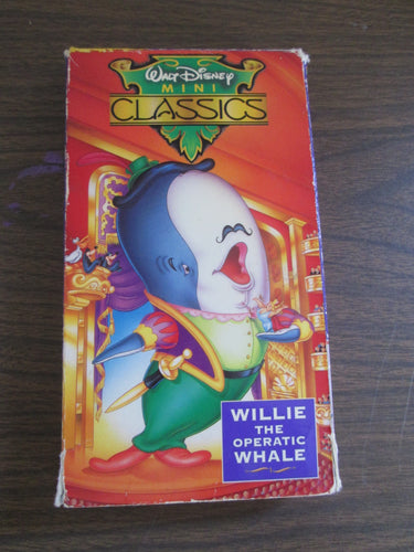 Walt Disney Mini Classics Willie The Operatic Whale VHS