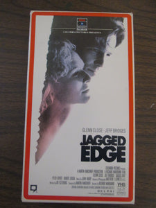 Jagged Edge Movie starring Glenn Close and Jeff Bridges VHS 1985