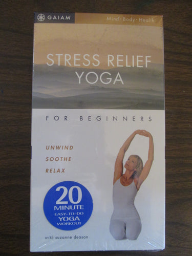 Stress Relief Yoga for Beginners Sealed VHS 1998