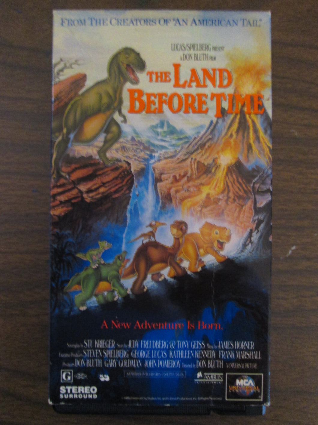 The Land Before Time Animated Movie VHS 1988