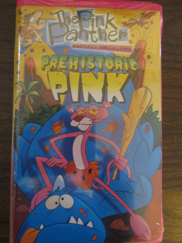 Pink Panther Cartoon Collection Prehistoric Pink Sealed VHS 1997