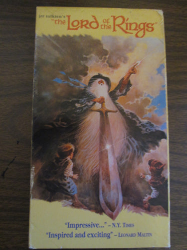 The Lord of the Rings Animated Movie VHS 1993