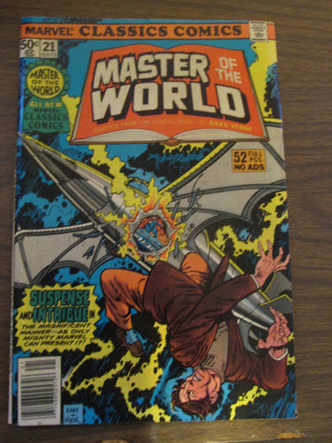 Marvel Classics Comics Master of the World #21 1977