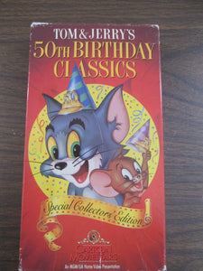 Tom & Jerry's 50th Birthday Classics VHS 1989